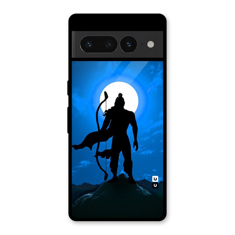 Lord Ram Illustration Glass Back Case for Google Pixel 7 Pro