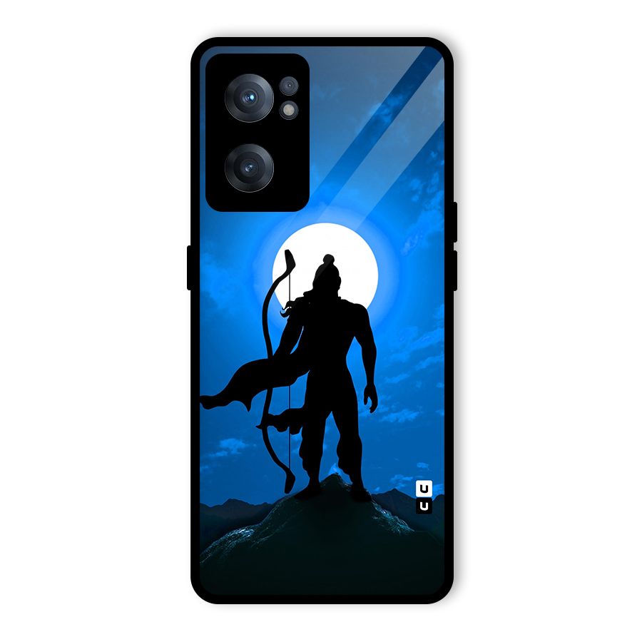 Lord Ram Illustration Glass Back Case for OnePlus Nord CE 2 5G
