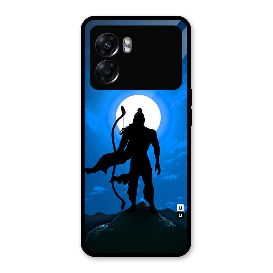 Lord Ram Illustration Glass Back Case for Oppo K10 5G