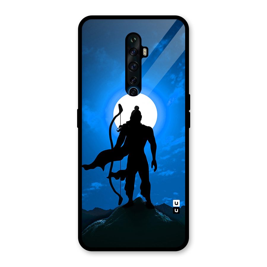 Lord Ram Illustration Glass Back Case for Oppo Reno2 Z