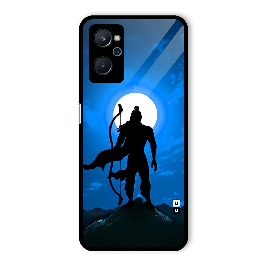 Lord Ram Illustration Glass Back Case for Realme 9i