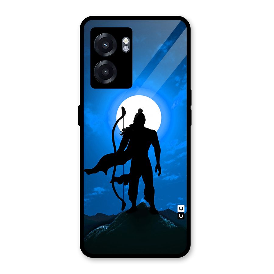 Lord Ram Illustration Glass Back Case for Realme Narzo 50 5G
