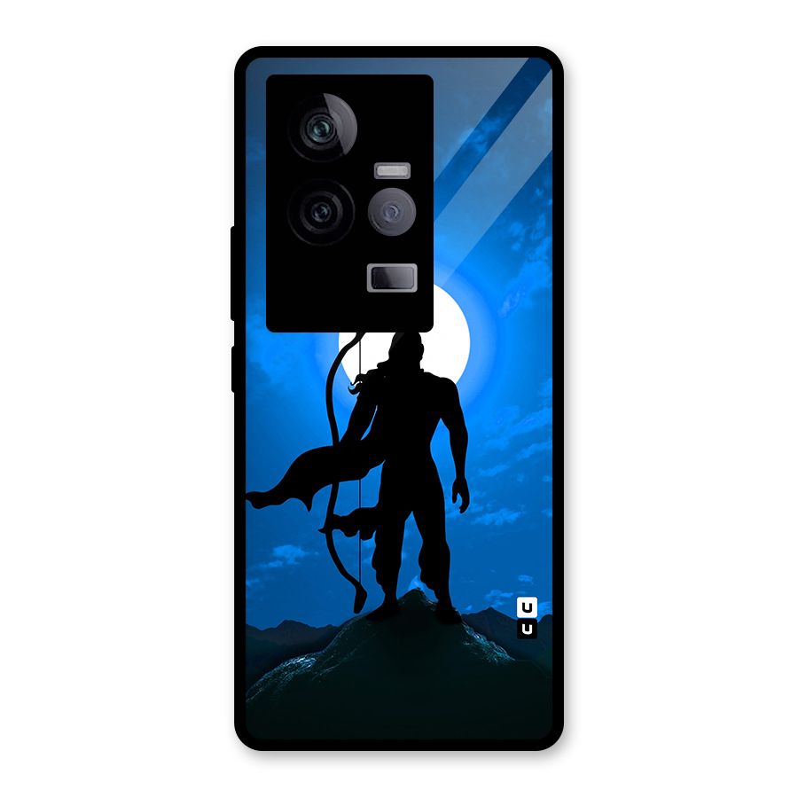 Lord Ram Illustration Glass Back Case for Vivo iQOO 11 5G
