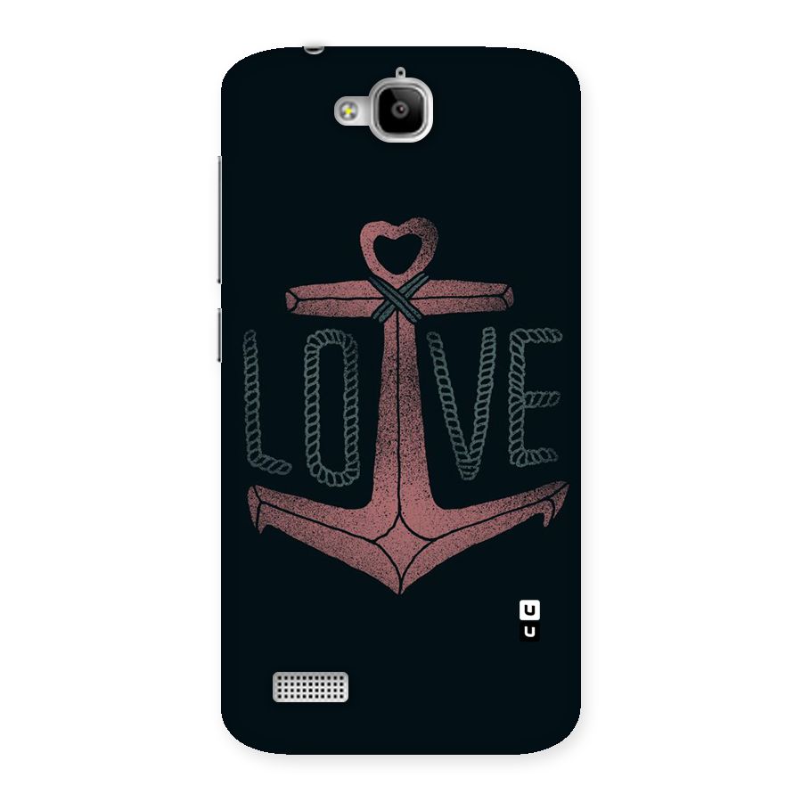 Love Anchor Form Back Case for Honor Holly