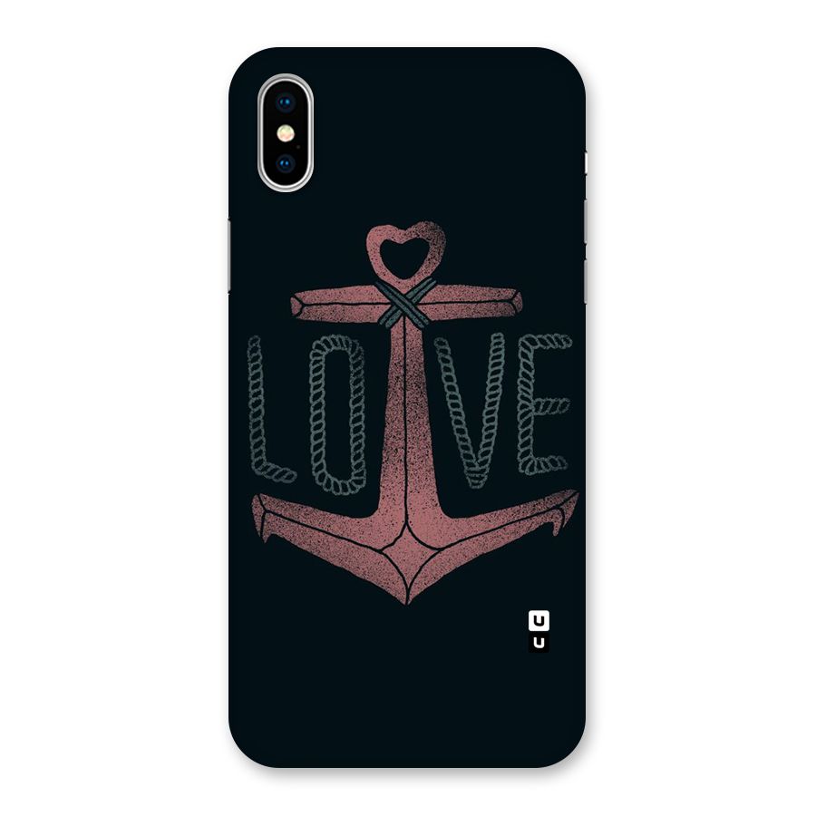 Love Anchor Form Back Case for iPhone XS