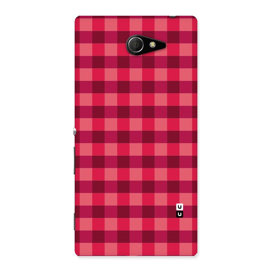 Love Checks Back Case for Sony Xperia M2