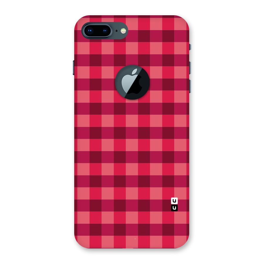 Love Checks Back Case for iPhone 7 Plus Logo Cut