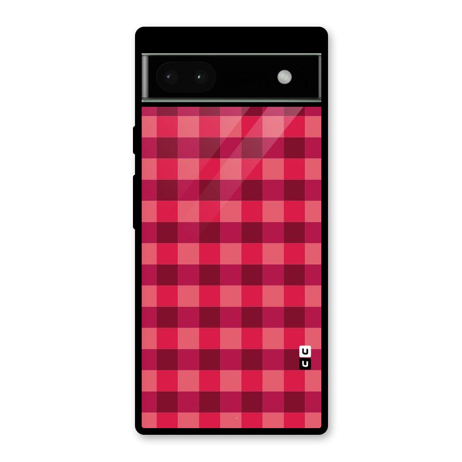 Love Checks Glass Back Case for Google Pixel 6a