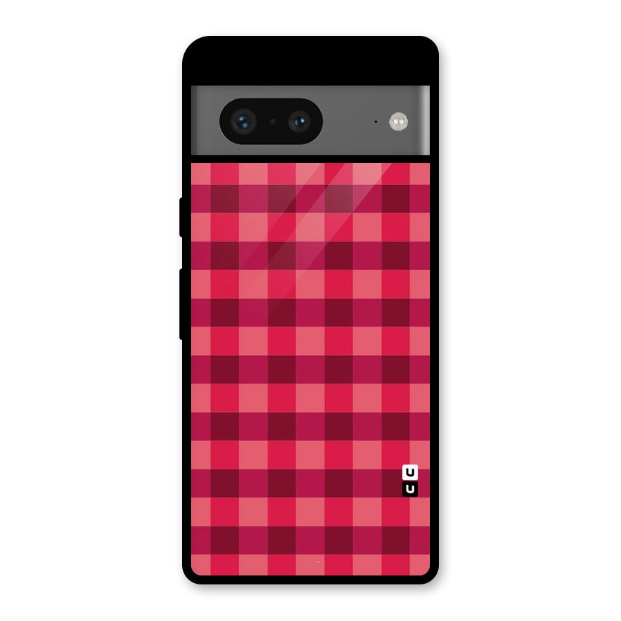 Love Checks Glass Back Case for Google Pixel 7
