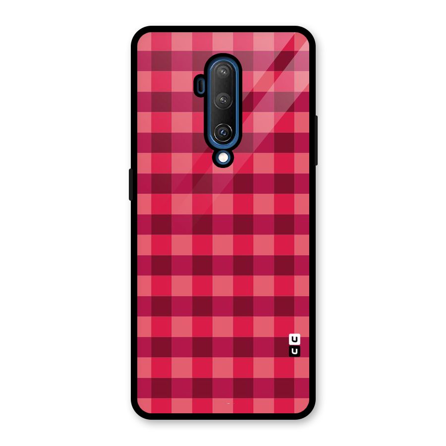 Love Checks Glass Back Case for OnePlus 7T Pro