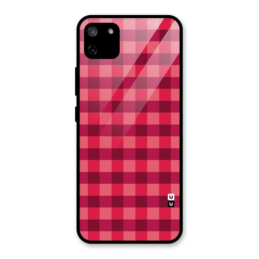 Love Checks Glass Back Case for Realme C11