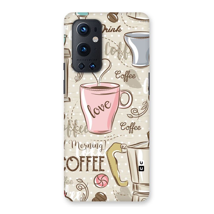 Love Coffee Design Back Case for OnePlus 9 Pro