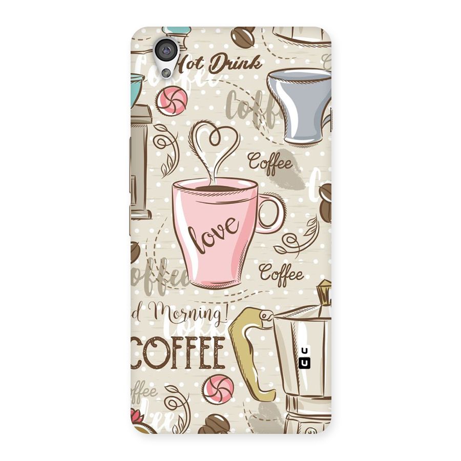 Love Coffee Design Back Case for OnePlus X