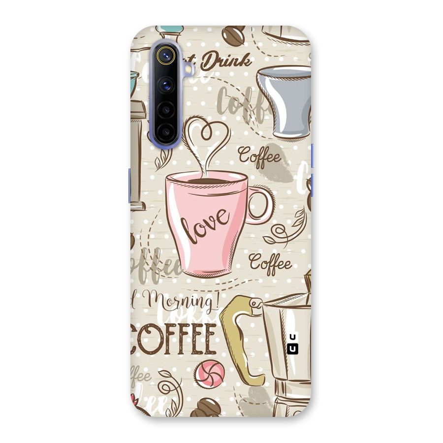 Love Coffee Design Back Case for Realme 6i