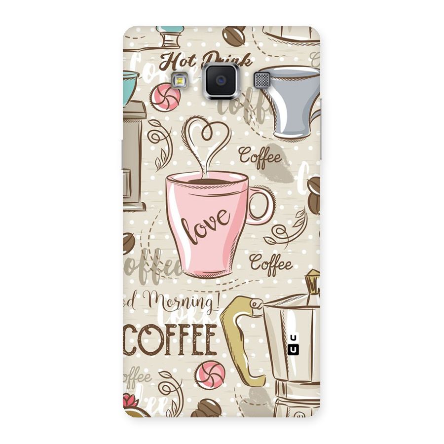 Love Coffee Design Back Case for Samsung Galaxy A5