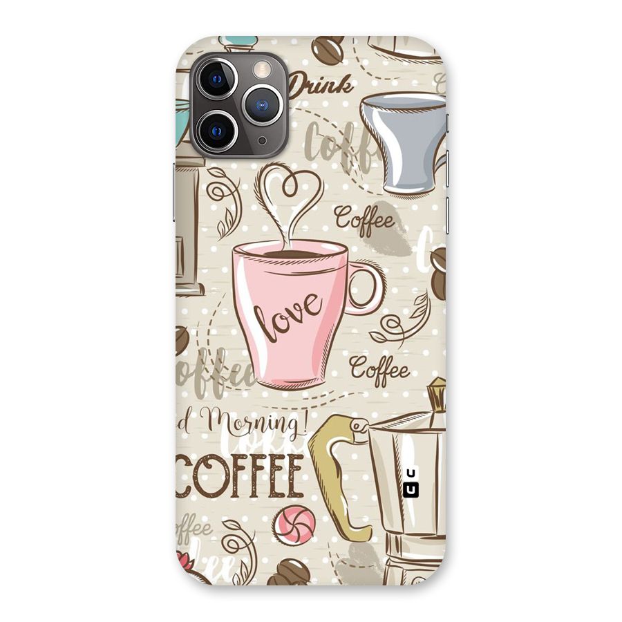 Love Coffee Design Back Case for iPhone 11 Pro Max