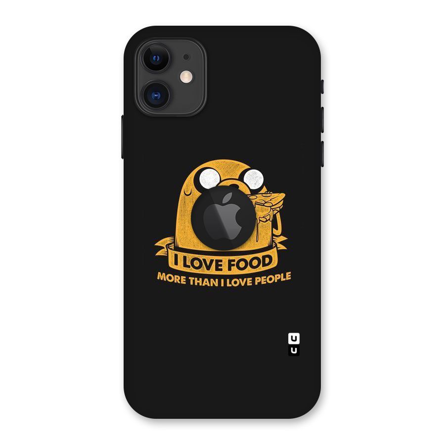 Love Food Back Case for iPhone 11 Logo Cut