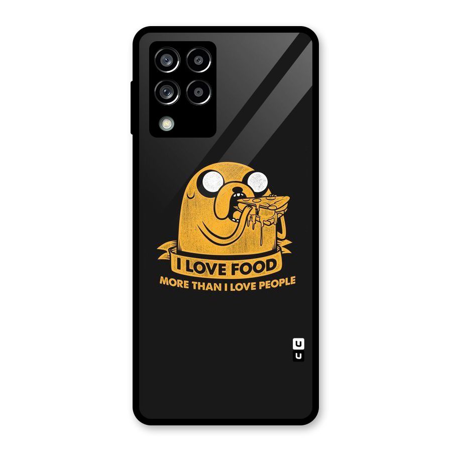 Love Food Glass Back Case for Galaxy M53 5G
