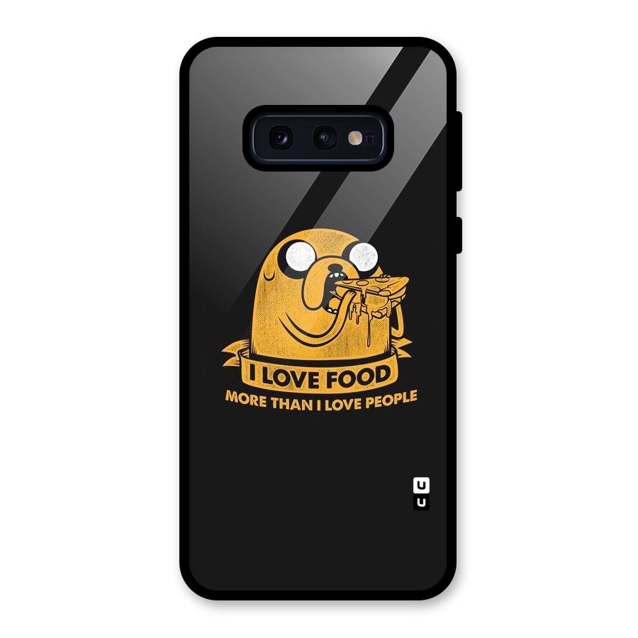 Love Food Glass Back Case for Galaxy S10e