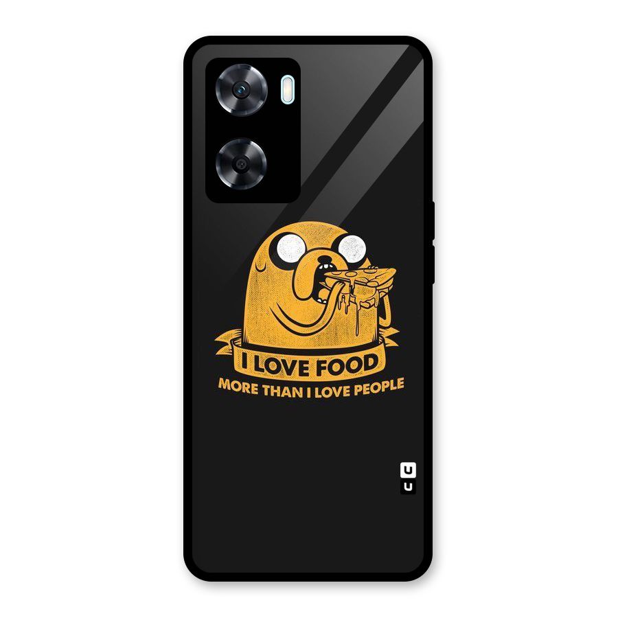 Love Food Glass Back Case for Oppo A77