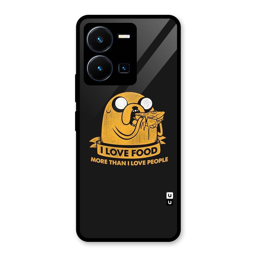 Love Food Glass Back Case for Vivo Y35