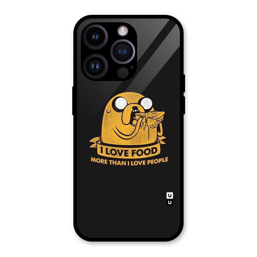Love Food Glass Back Case for iPhone 14 Pro