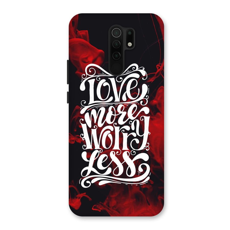 Love More Worry Less Back Case for Poco M2