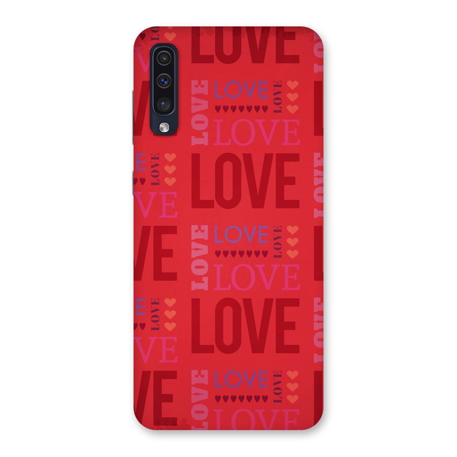 Love Pattern Back Case for Galaxy A50