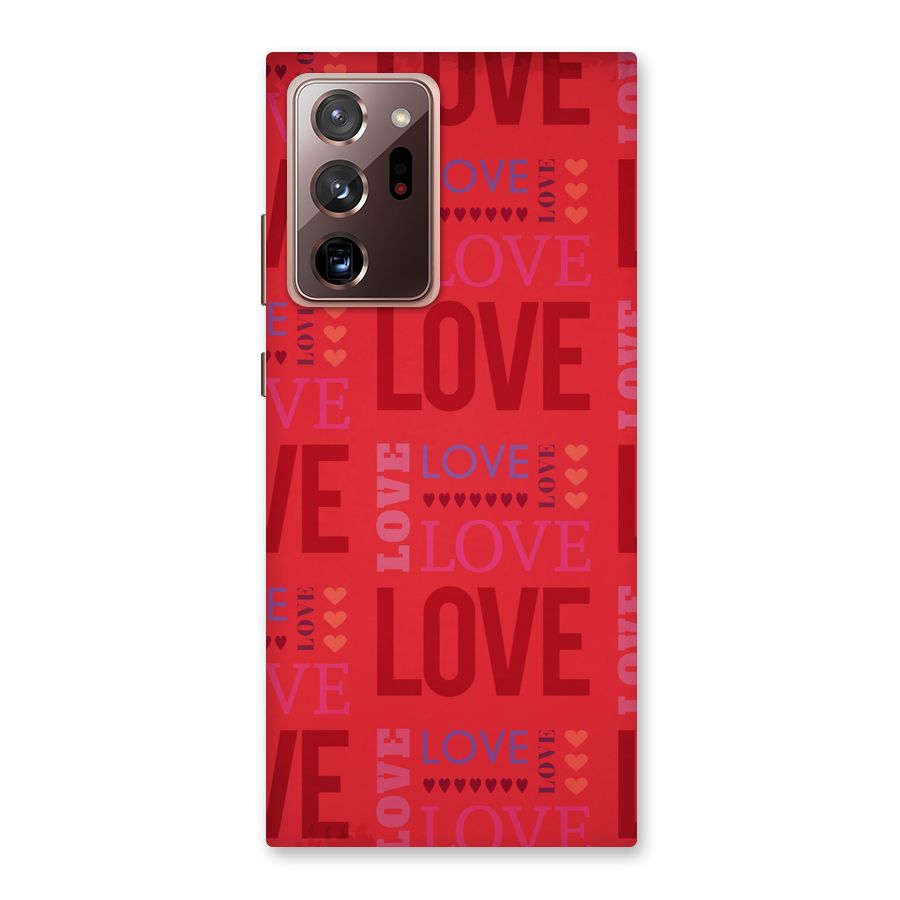 Love Pattern Back Case for Galaxy Note 20 Ultra