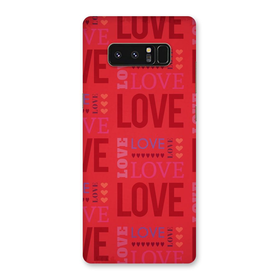 Love Pattern Back Case for Galaxy Note 8