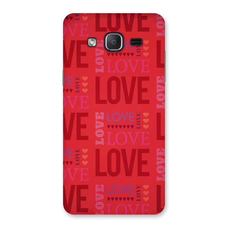 Love Pattern Back Case for Galaxy On7 2015