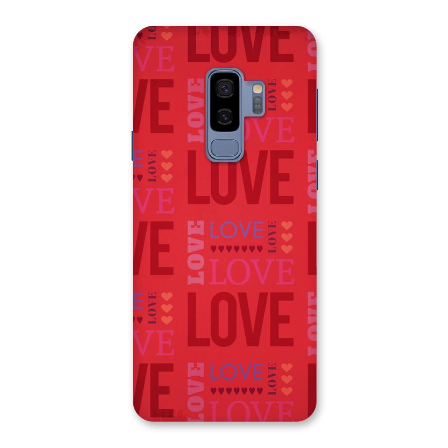 Love Pattern Back Case for Galaxy S9 Plus