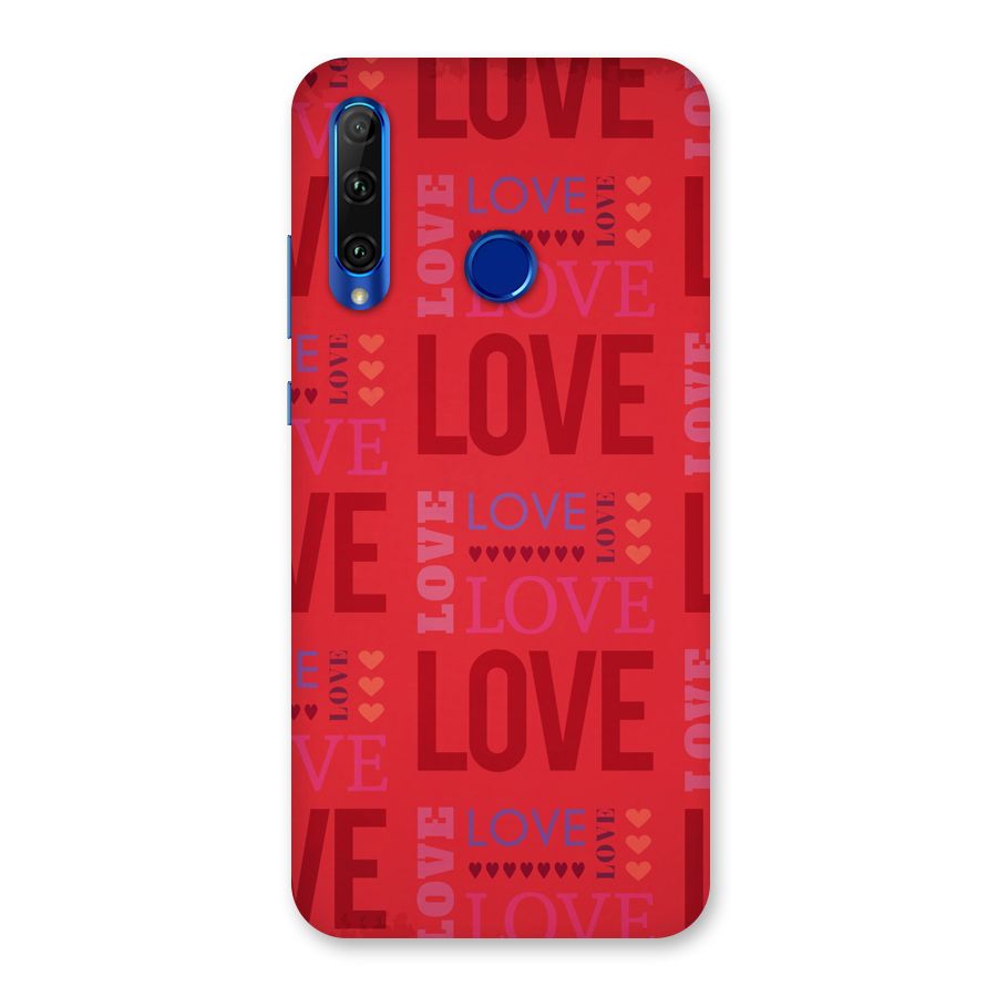 Love Pattern Back Case for Honor 20i