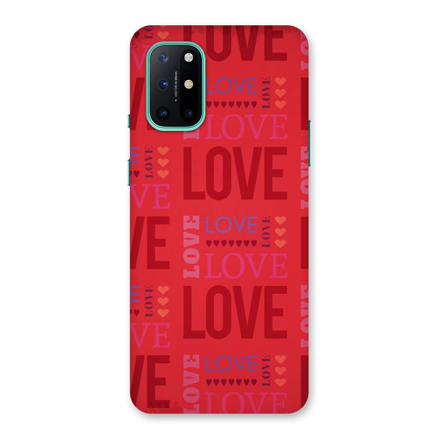Love Pattern Back Case for OnePlus 8T