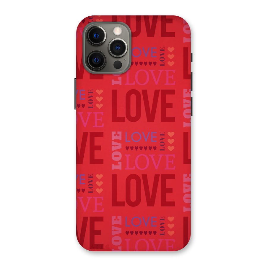Love Pattern Back Case for iPhone 12 Pro Max