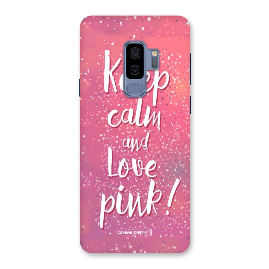 Love Pink Back Case for Galaxy S9 Plus
