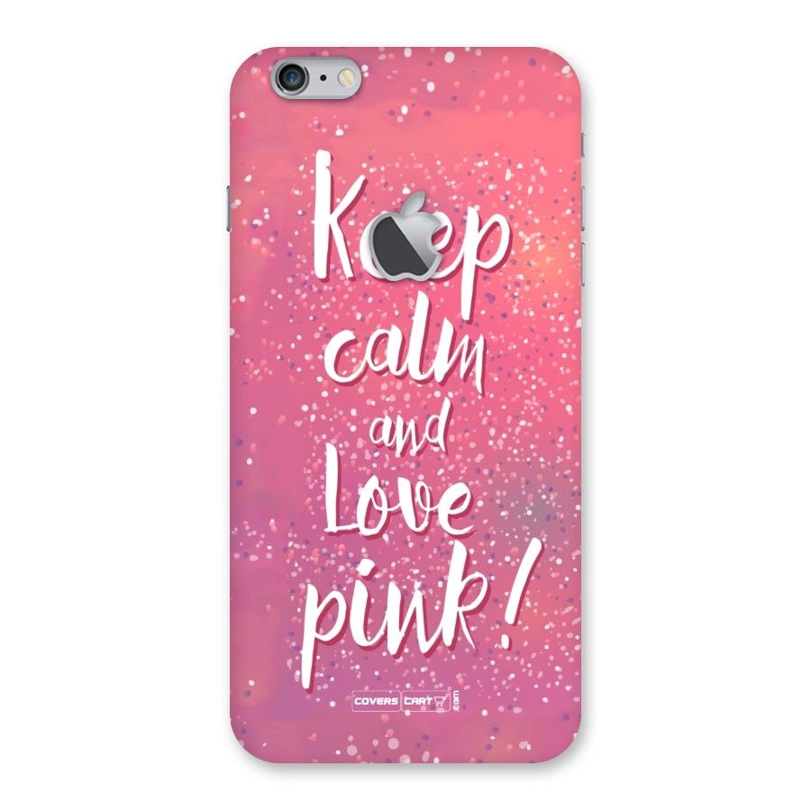 Love Pink Back Case for iPhone 6 Plus 6S Plus Logo Cut