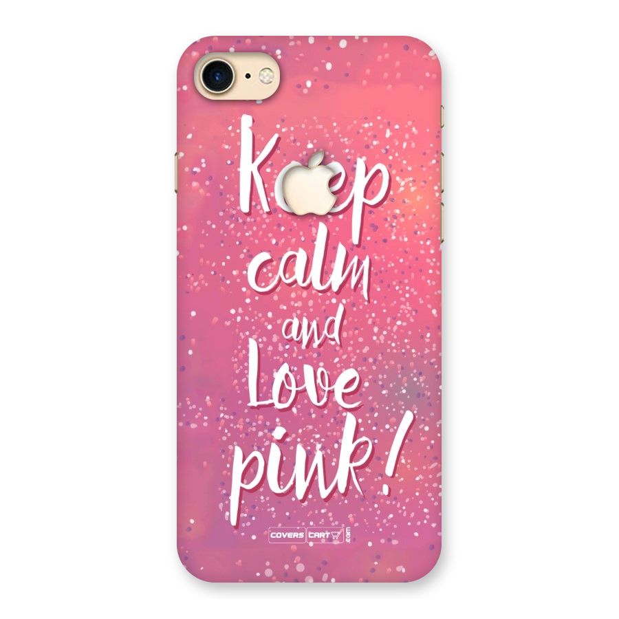 Love Pink Back Case for iPhone 7 Apple Cut