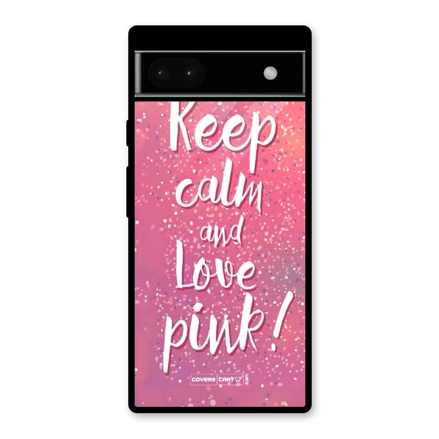 Love Pink Glass Back Case for Google Pixel 6a