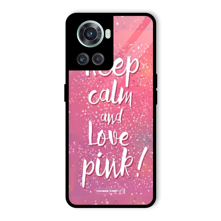 Love Pink Glass Back Case for OnePlus 10R