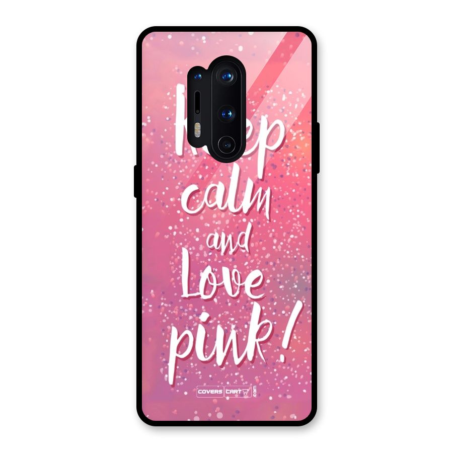Love Pink Glass Back Case for OnePlus 8 Pro