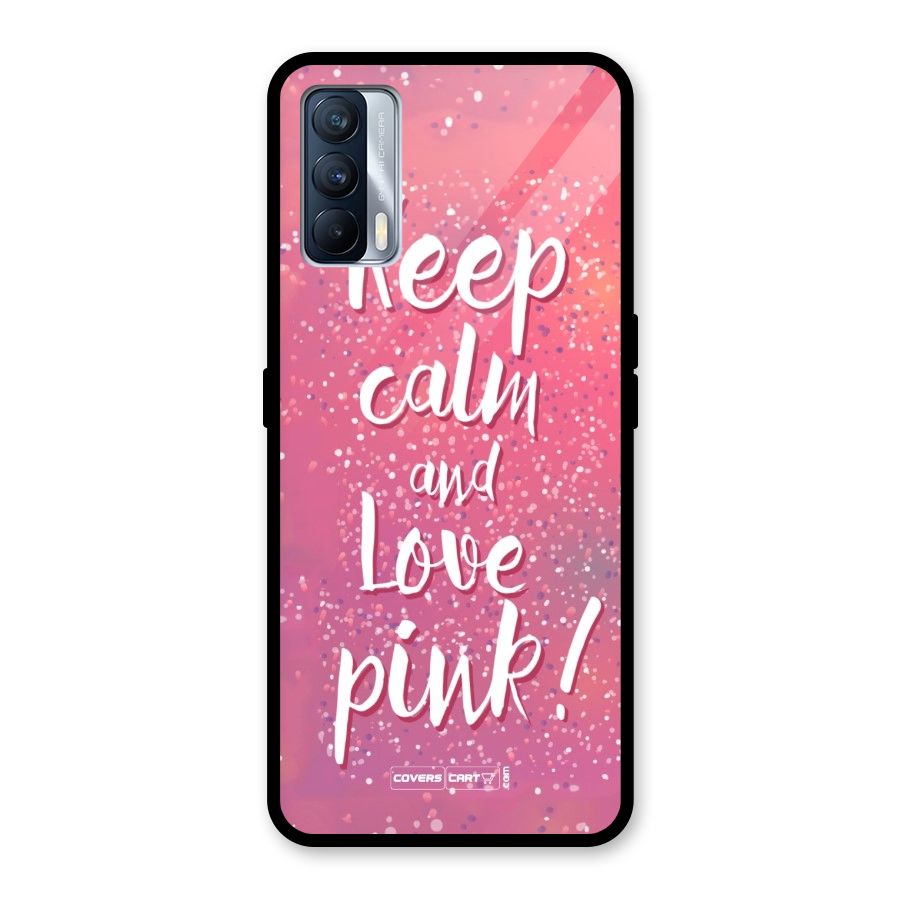 Love Pink Glass Back Case for Realme X7