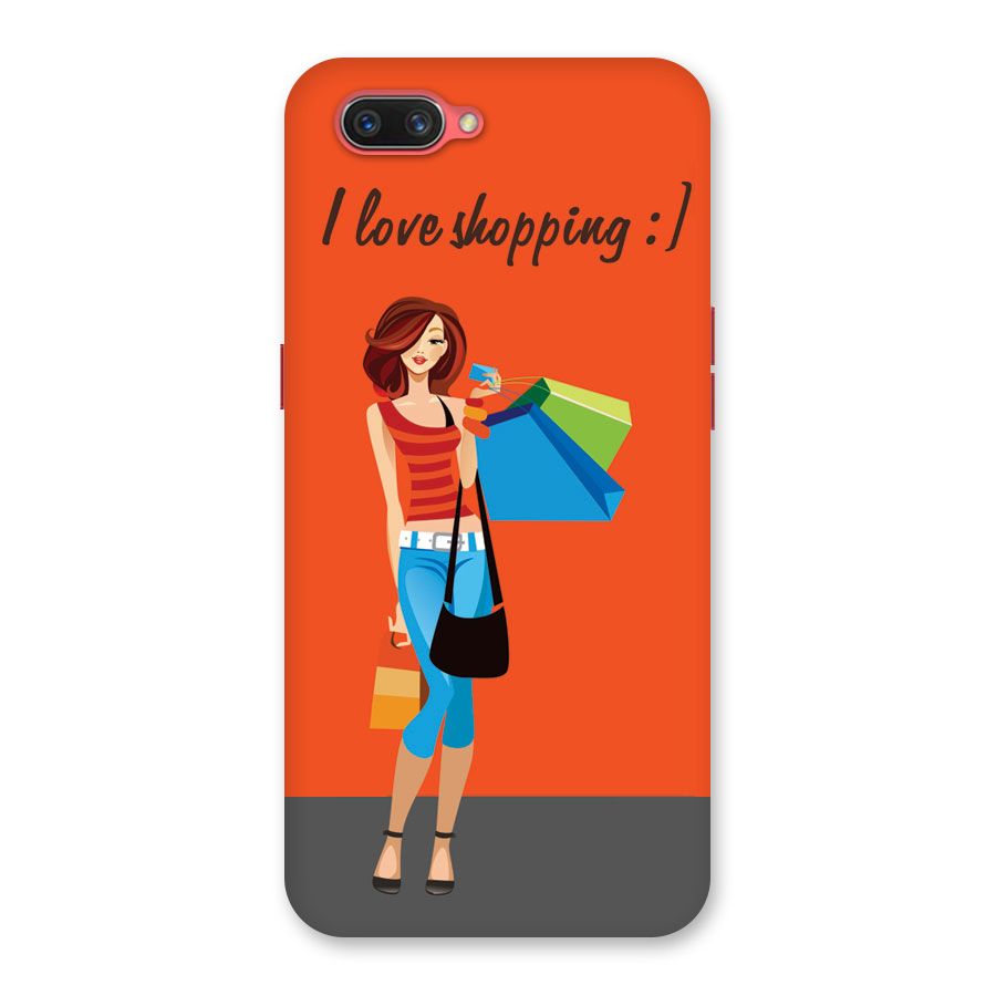 Love Shopping Classy Girl Back Case for Oppo A3s