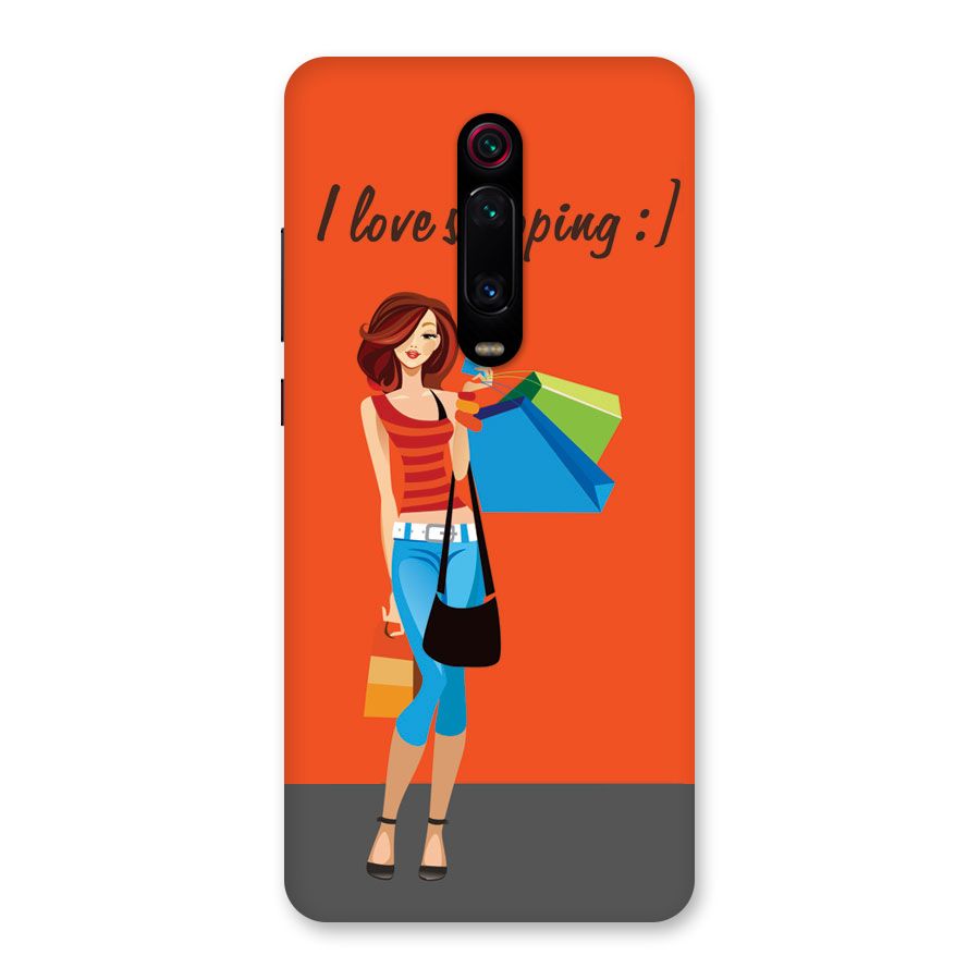 Love Shopping Classy Girl Back Case for Redmi K20 Pro