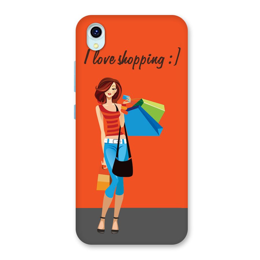 Love Shopping Classy Girl Back Case for Vivo Y1s