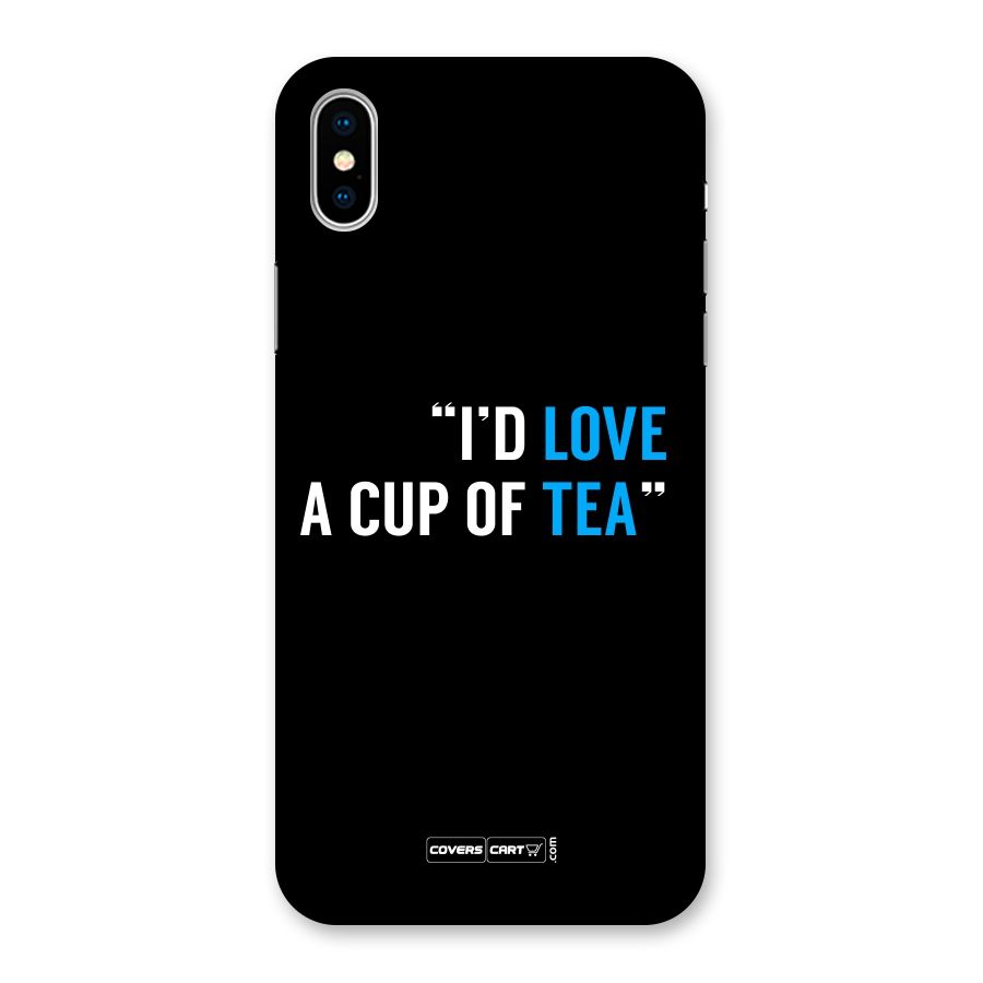 Love Tea Back Case for iPhone XS