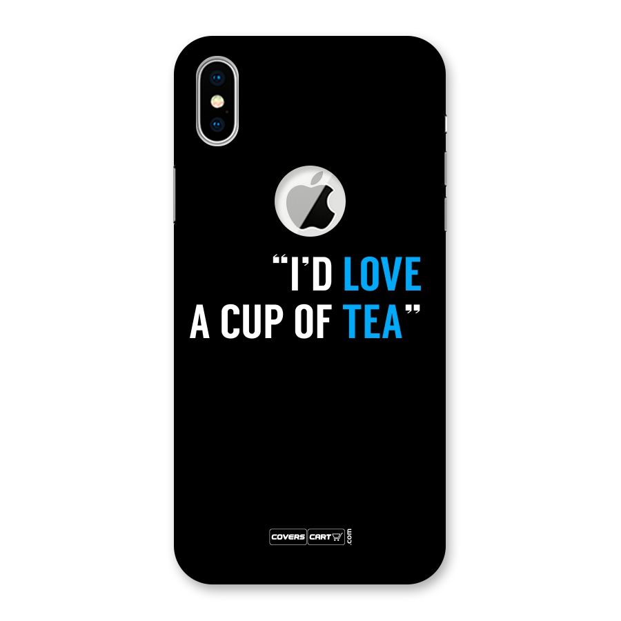 Love Tea Back Case for iPhone X Logo Cut