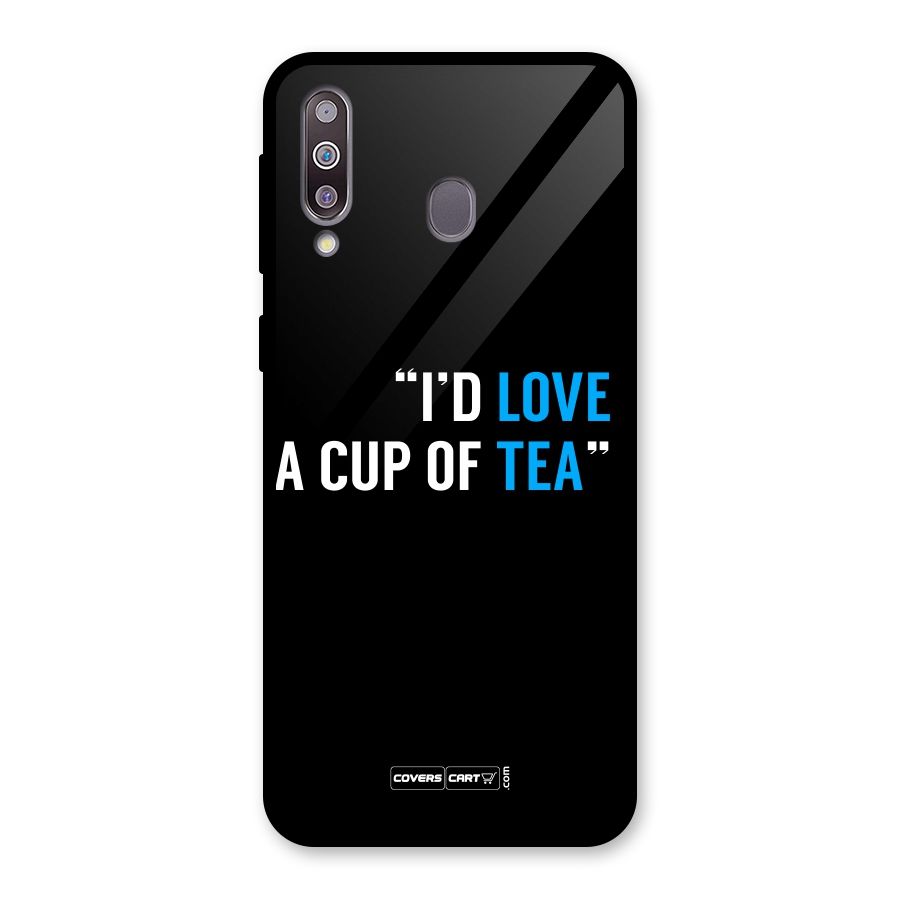 Love Tea Glass Back Case for Galaxy M30