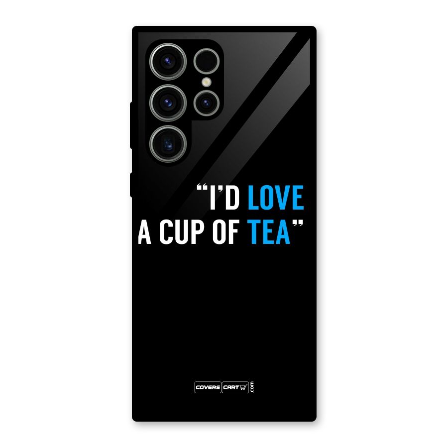 Love Tea Glass Back Case for Galaxy S23 Ultra