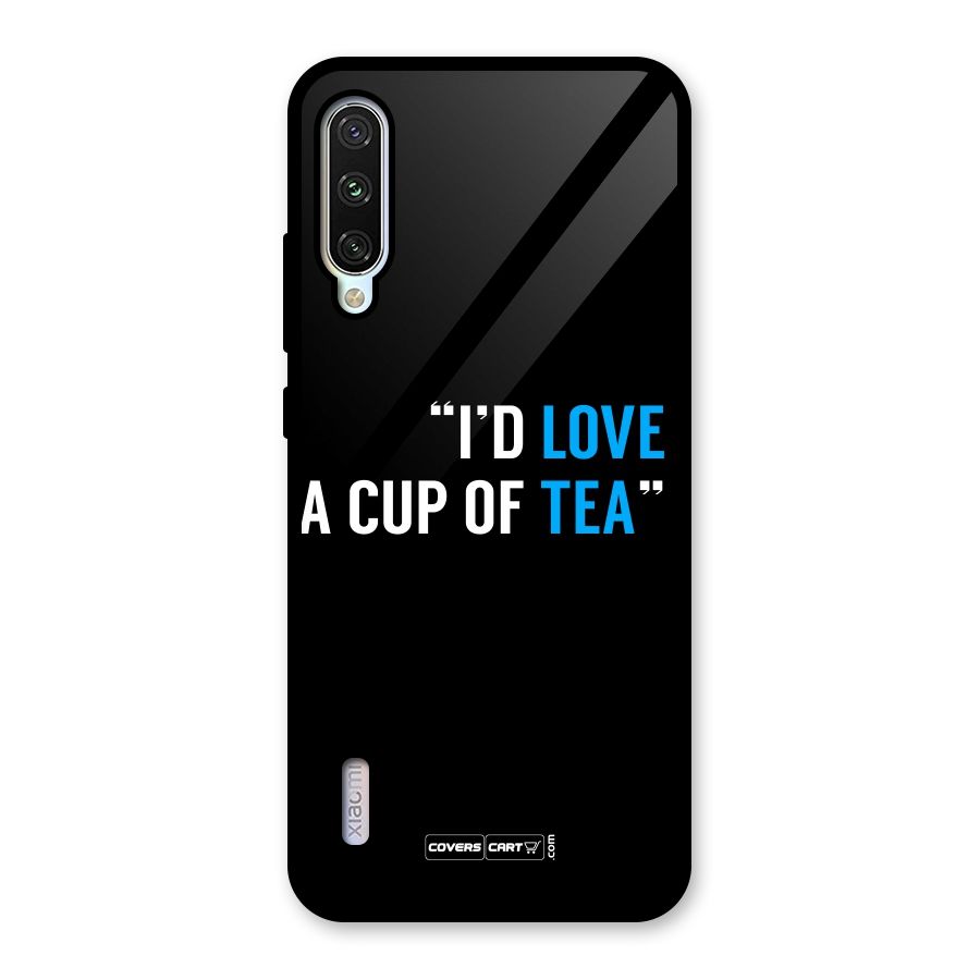 Love Tea Glass Back Case for Mi A3